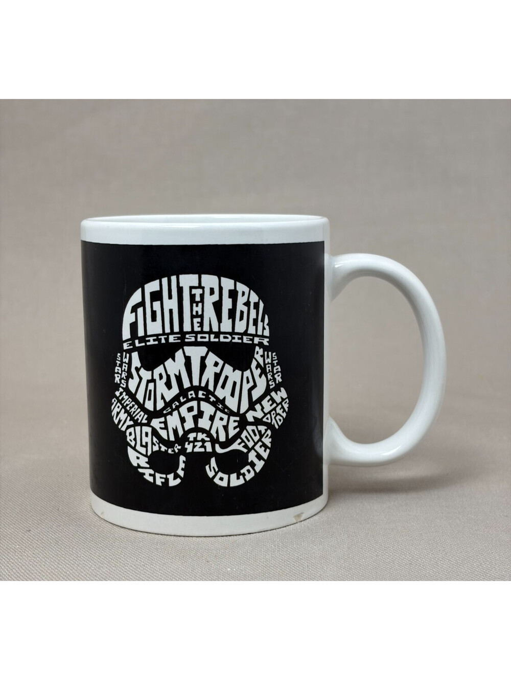 Star Wars Mug Galerie Stormtrooper R2D2 Word Art Typography Ceramic Cup 11 oz